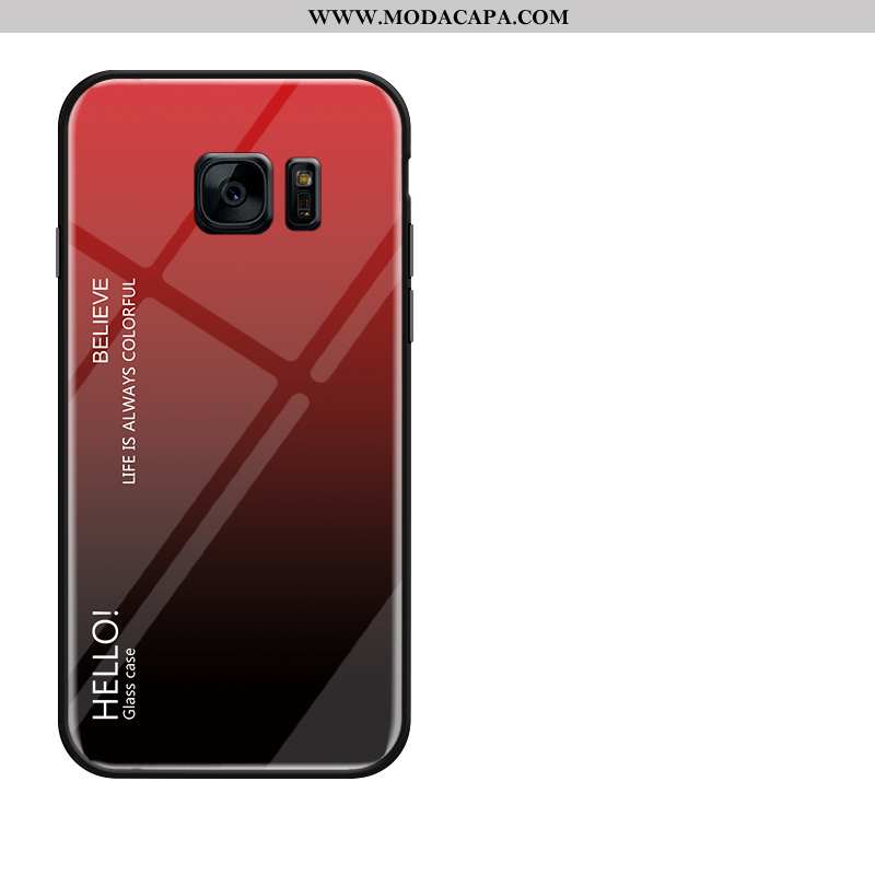 Capas Samsung Galaxy S7 Vidro Amarela Resistente Cases Tendencia Telemóvel Online