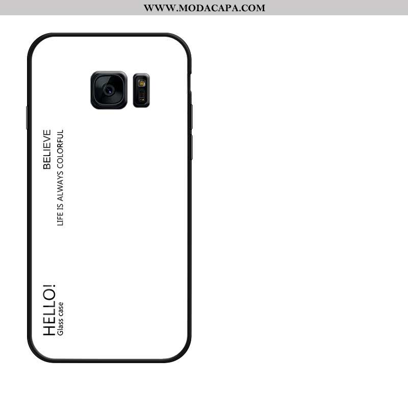 Capas Samsung Galaxy S7 Vidro Amarela Resistente Cases Tendencia Telemóvel Online