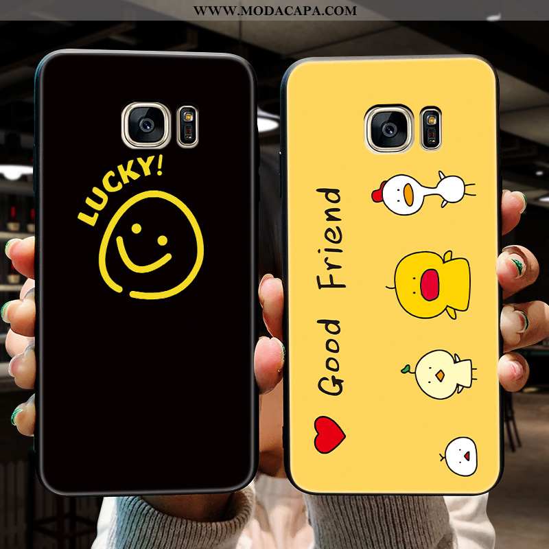 Capas Samsung Galaxy S7 Fofas Personalizado Casal Telemóvel Cases Desenho Animado Tendencia Baratas