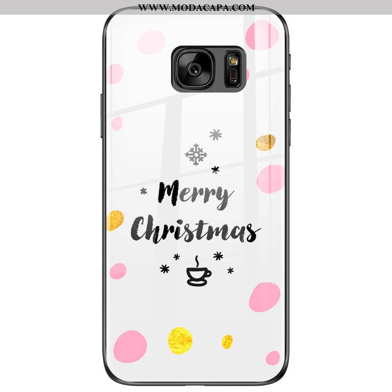 Capa Samsung Galaxy S7 Tendencia Outono Branco Fg Cases Inverno Vidro Venda