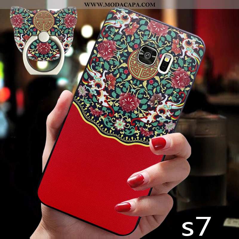 Capa Samsung Galaxy S7 Soft Capas Tendencia Cases Personalizada Suporte Criativas Baratas