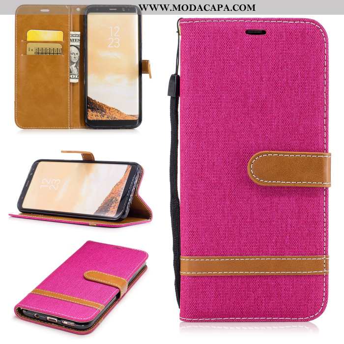 Capa Samsung Galaxy S8 Protetoras Cover Antiqueda Couro Telemóvel Capas Cases Barato