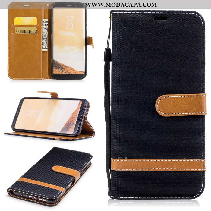 Capa Samsung Galaxy S8 Protetoras Cover Antiqueda Couro Telemóvel Capas Cases Barato