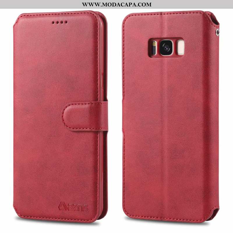 Capas Samsung Galaxy S8 Protetoras Antiqueda Cover Telemóvel Cases Couro Legitimo Baratas