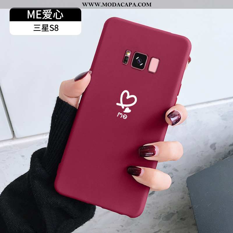 Capa Samsung Galaxy S8 Protetoras Novas Casal Fosco Dupla Tendencia Super Baratos