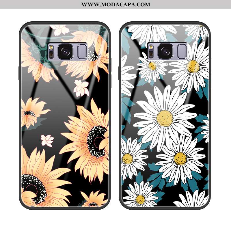 Capa Samsung Galaxy S8 Protetoras Capas Vidro Cases Pu Florais Resistente Comprar