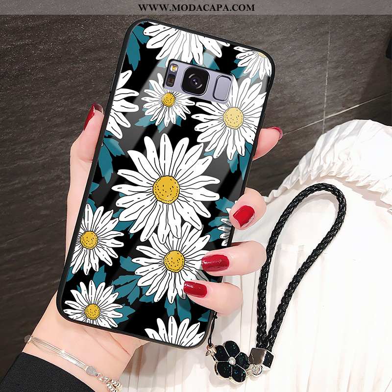 Capa Samsung Galaxy S8 Protetoras Capas Vidro Cases Pu Florais Resistente Comprar