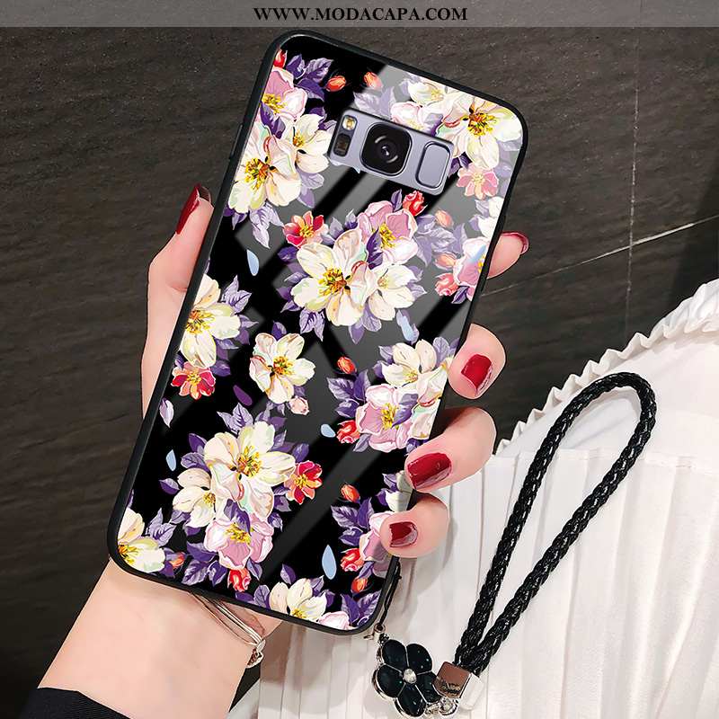 Capa Samsung Galaxy S8 Protetoras Capas Vidro Cases Pu Florais Resistente Comprar