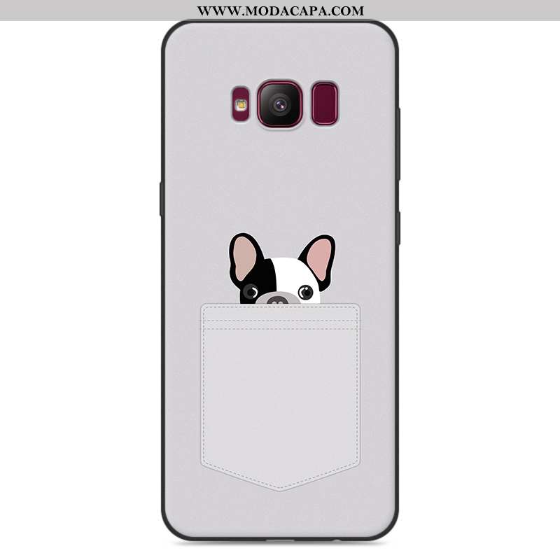 Capas Samsung Galaxy S8 Desenho Animado Cases Cinza Silicone Telemóvel Protetoras Comprar