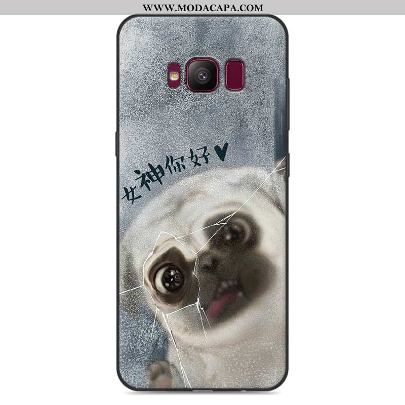 Capas Samsung Galaxy S8 Desenho Animado Cases Cinza Silicone Telemóvel Protetoras Comprar