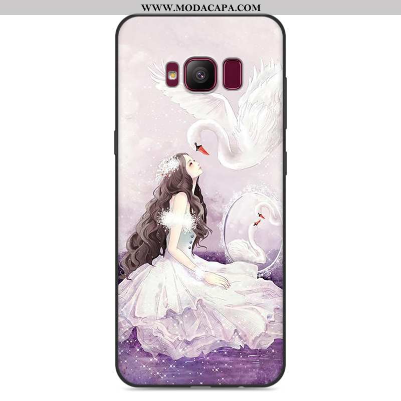 Capas Samsung Galaxy S8 Desenho Animado Cases Cinza Silicone Telemóvel Protetoras Comprar