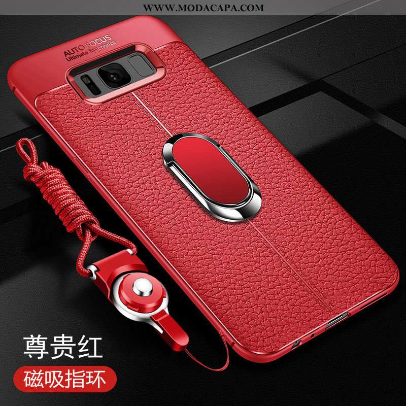 Capas Samsung Galaxy S8 Slim Silicone Vermelho Tendencia Protetoras Soft Venda