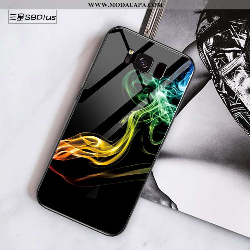 Capa Samsung Galaxy S8+ Vidro Frente Criativas Completa Tendencia Resistente Personalizada Baratos