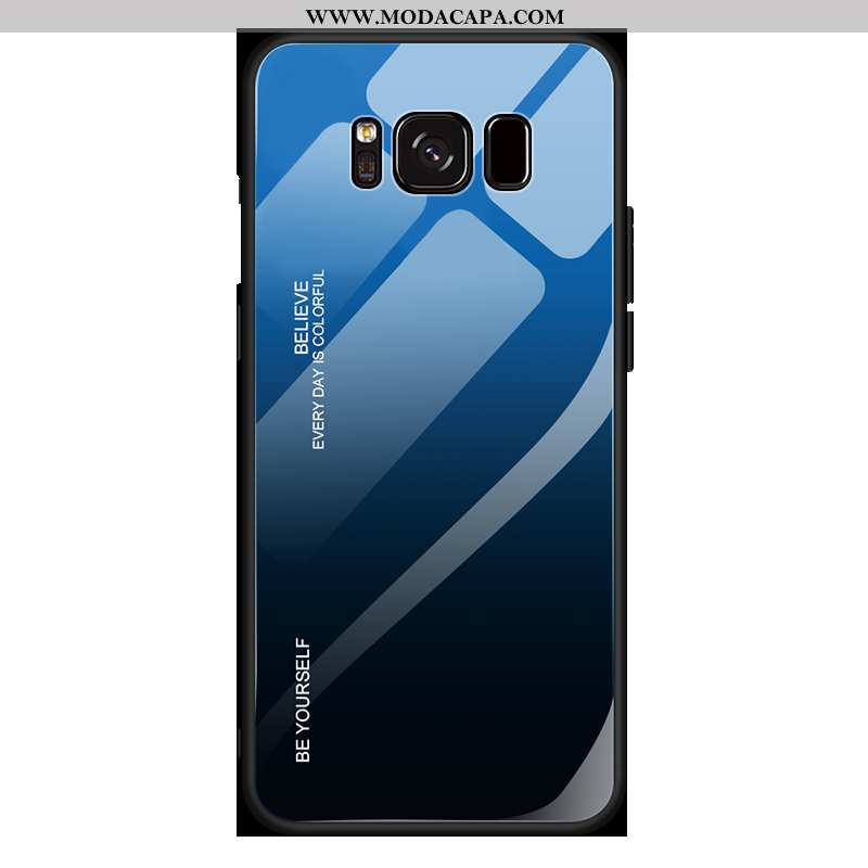 Capas Samsung Galaxy S8+ Super Slim Silicone Personalizado Completa Antiqueda Azul Escuro Online