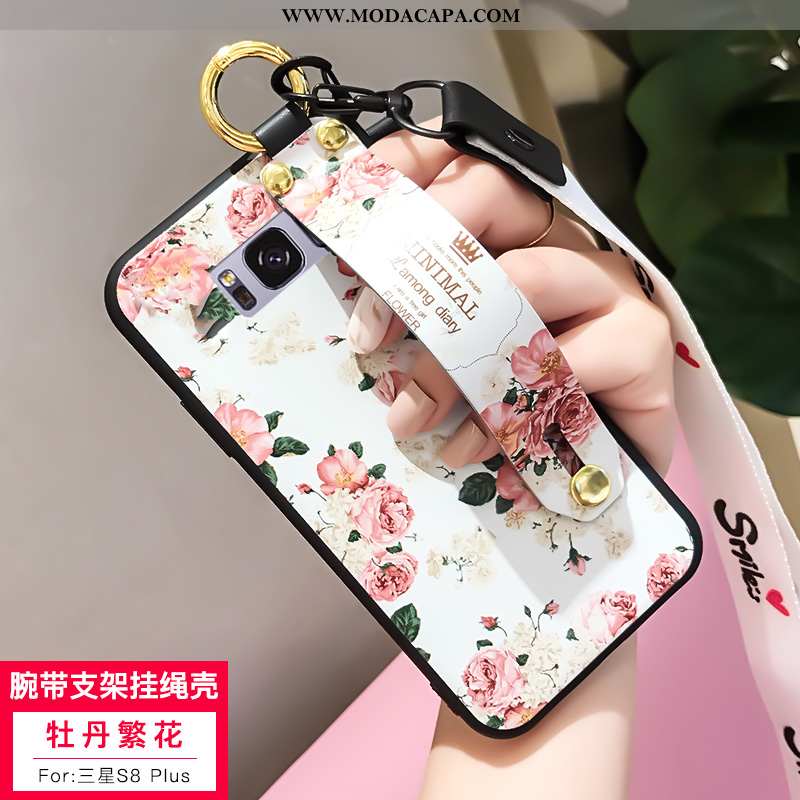 Capas Samsung Galaxy S8+ Soft Completa Telemóvel Tendencia Personalizada Branco Barato