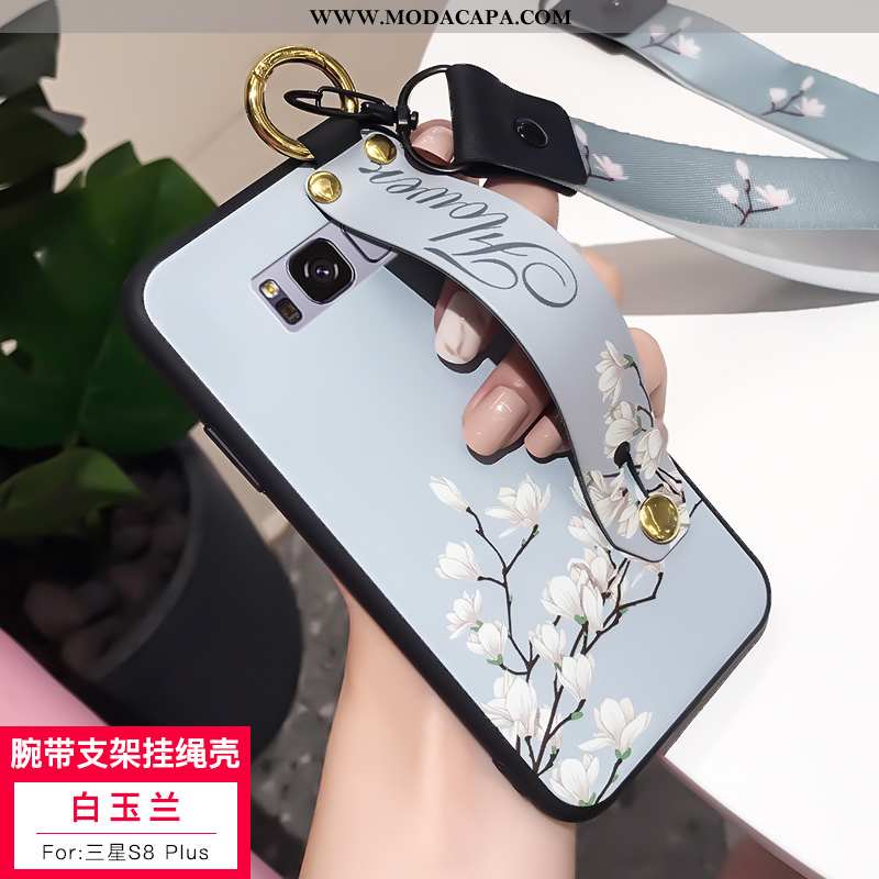 Capas Samsung Galaxy S8+ Soft Completa Telemóvel Tendencia Personalizada Branco Barato