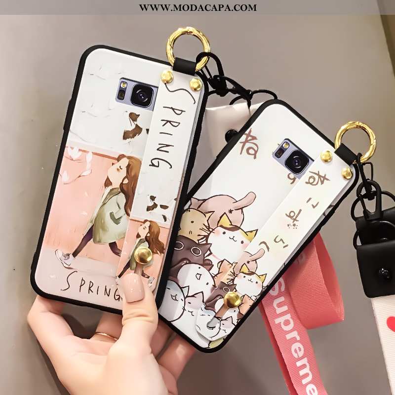 Capas Samsung Galaxy S8+ Soft Completa Telemóvel Tendencia Personalizada Branco Barato