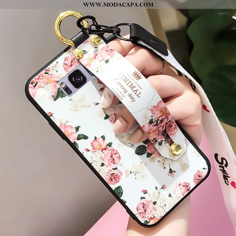 Capas Samsung Galaxy S8+ Soft Completa Telemóvel Tendencia Personalizada Branco Barato