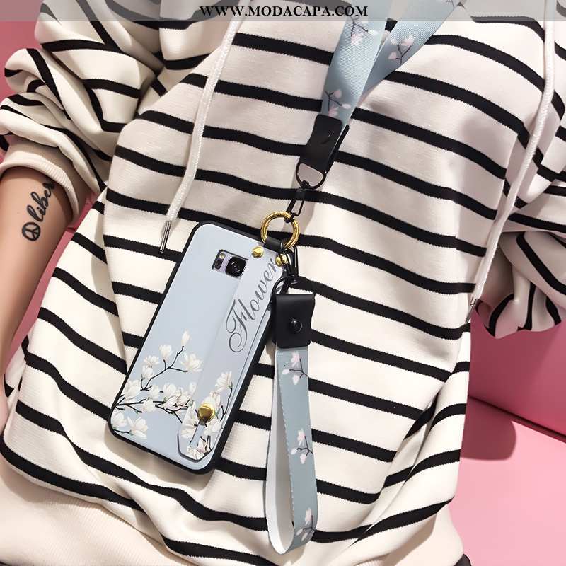 Capas Samsung Galaxy S8+ Soft Completa Telemóvel Tendencia Personalizada Branco Barato