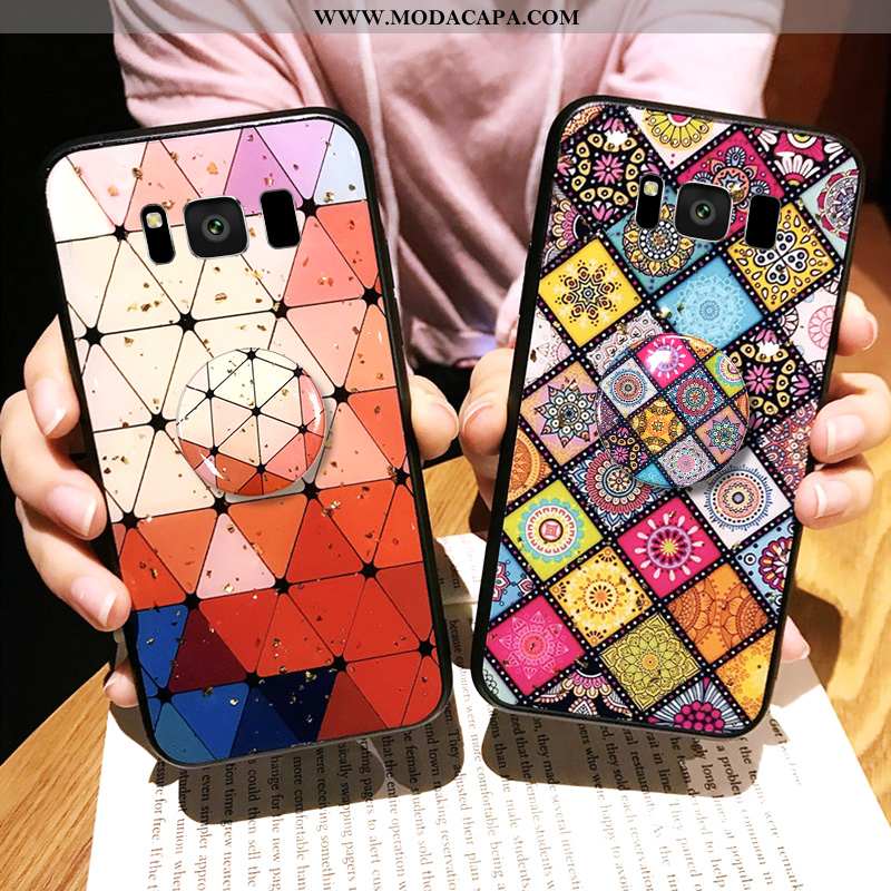 Capas Samsung Galaxy S8+ Protetoras Tampa Colorida Soft Antiqueda Coração Comprar