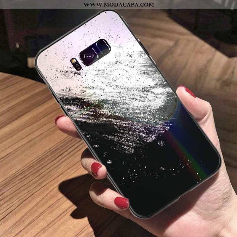 Capas Samsung Galaxy S8+ Desenho Animado Completa Cordao Personalizada Roxa Criativas Venda