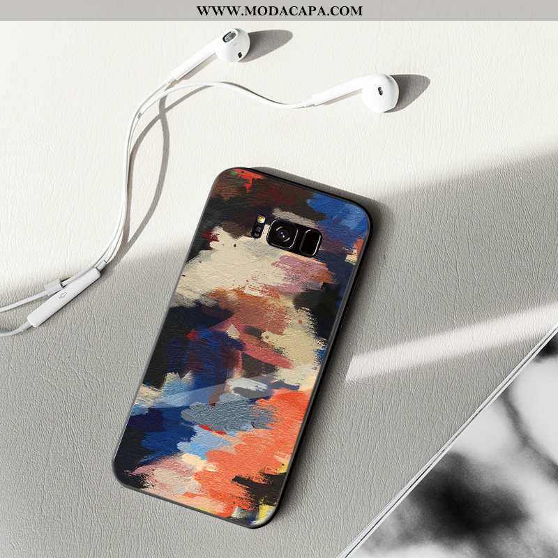 Capas Samsung Galaxy S8+ Desenho Animado Completa Cordao Personalizada Roxa Criativas Venda