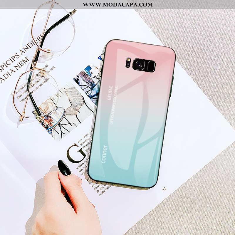 Capas Samsung Galaxy S8+ Desenho Animado Completa Cordao Personalizada Roxa Criativas Venda