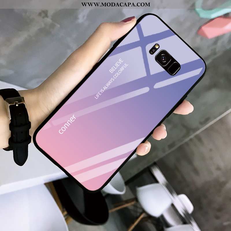 Capas Samsung Galaxy S8+ Desenho Animado Completa Cordao Personalizada Roxa Criativas Venda