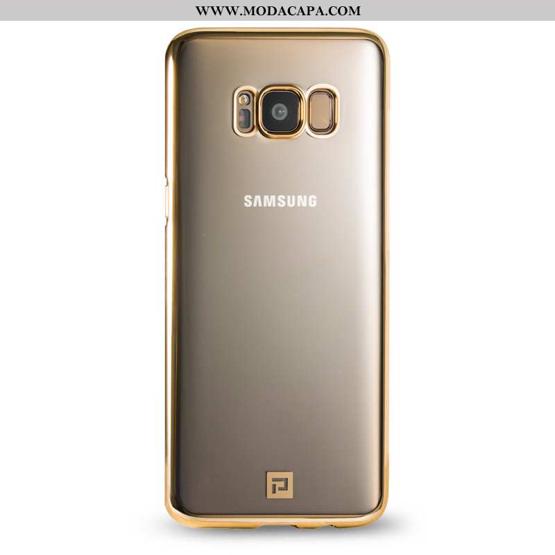 Capas Samsung Galaxy S8+ Vidro Cases Clara Super Tendencia Dourada Completa Comprar