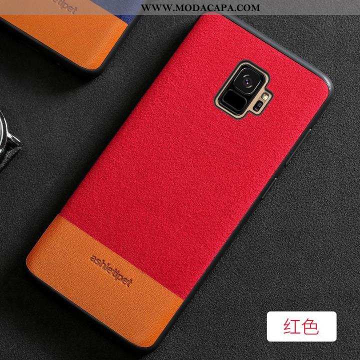 Capa Samsung Galaxy S9 Casaco De Pele Capas Nova Cases Telemóvel Completa Couro Baratas