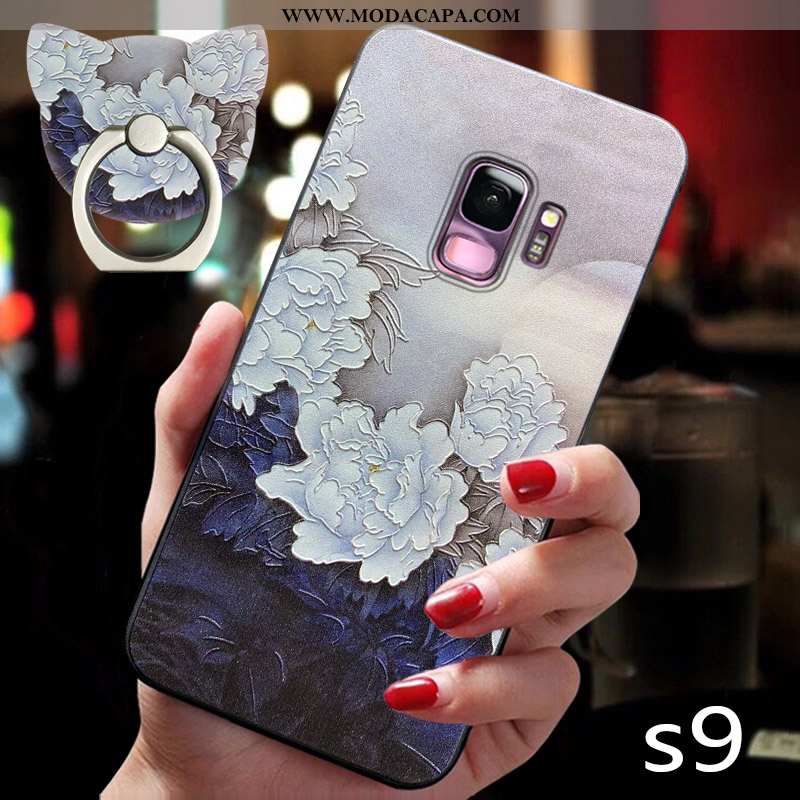 Capas Samsung Galaxy S9 Protetoras Azul De Grau Antiqueda Super Cases Fosco Baratos