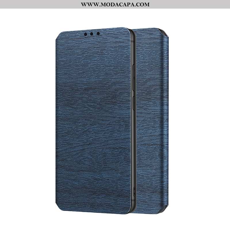 Capas Samsung Galaxy S9+ Couro Telemóvel Cases Azul Protetoras Cover Online