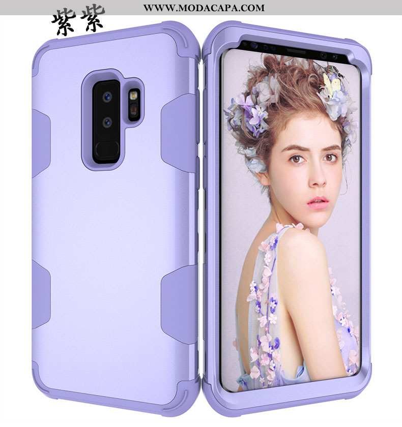 Capa Samsung Galaxy S9+ Personalizada Soft Antiqueda Verde Silicone Telemóvel Malha Barato