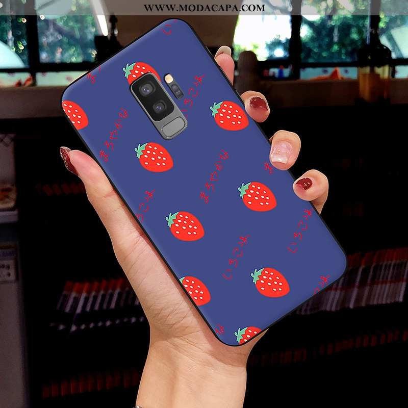 Capas Samsung Galaxy S9+ Soft Tampa Casal Amarelo Malha Cases Personalizada Baratas