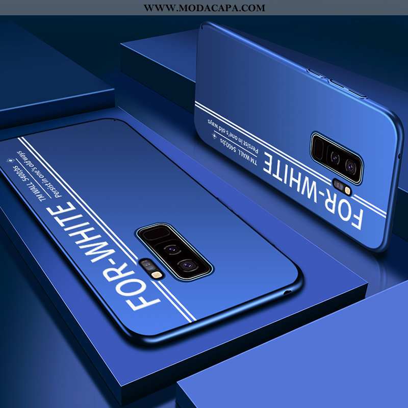 Capas Samsung Galaxy S9+ Personalizada Cases Slim Azul Protetoras Completa Super Baratas