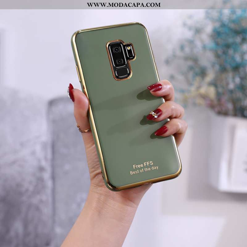 Capa Samsung Galaxy S9+ Slim Cinza Tampa Tendencia Antiqueda Telemóvel Vaca Baratos