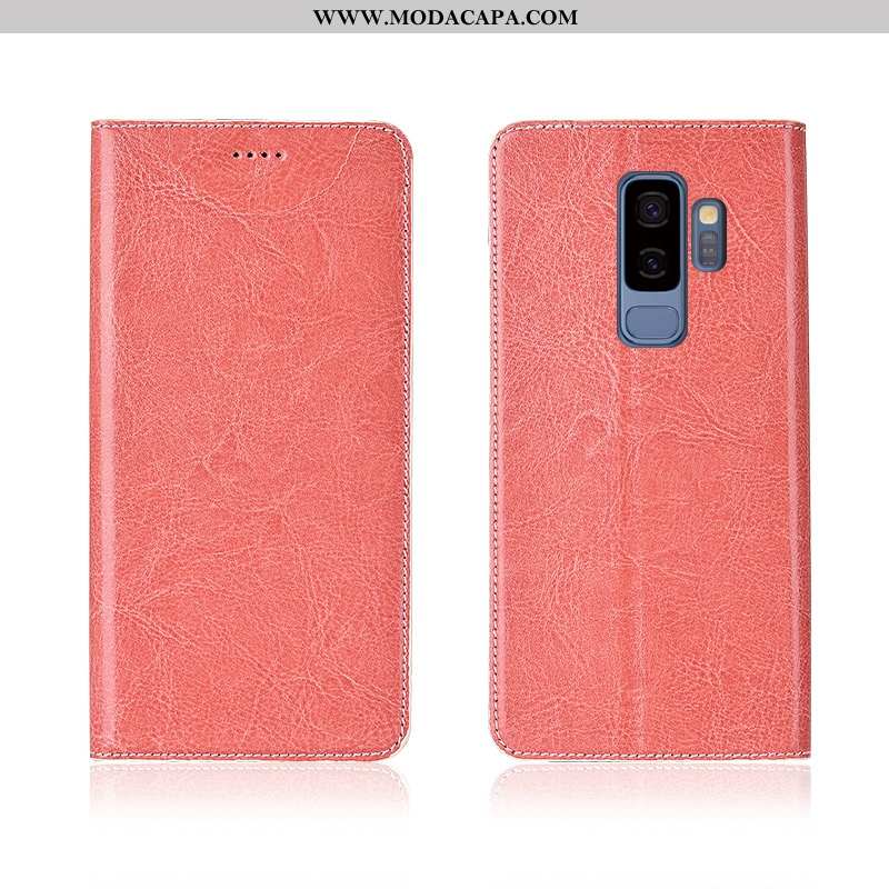 Capas Samsung Galaxy S9+ Couro Tigrada Protetoras Telemóvel Antiqueda Completa Cover Venda