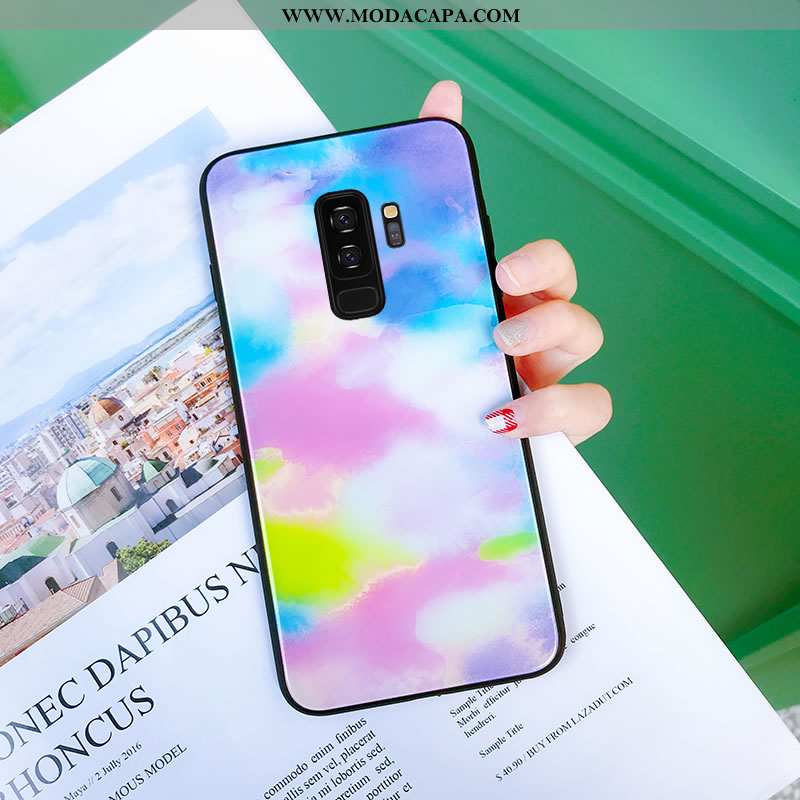 Capa Samsung Galaxy S9+ Vidro Casal Protetoras Dágua Completa Resistente Criativas Venda