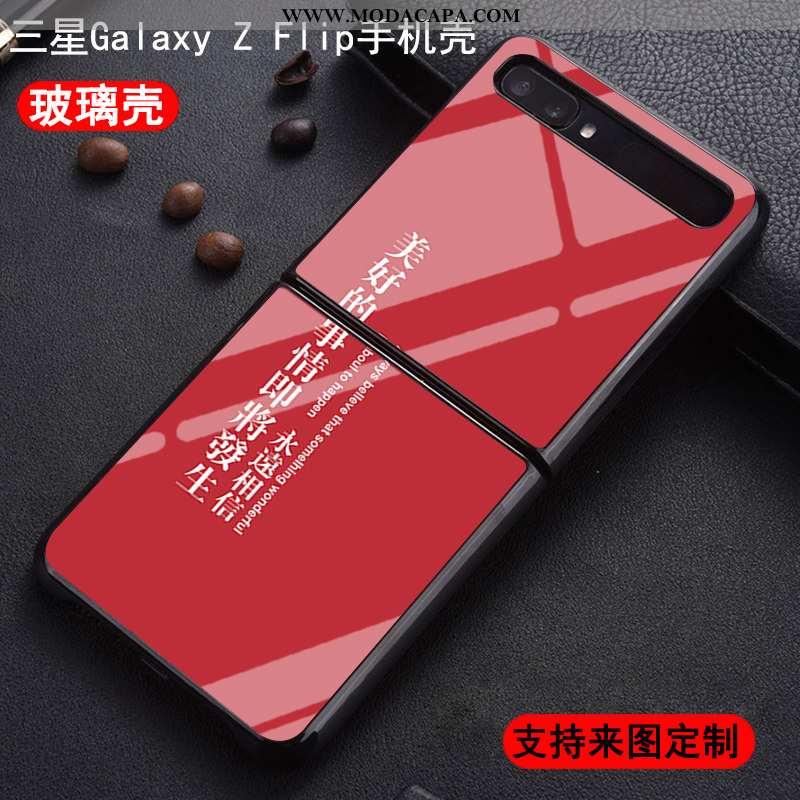 Capa Samsung Z Flip Tendencia Protetoras Vermelho Fold Cases Customizadas Antiqueda Online