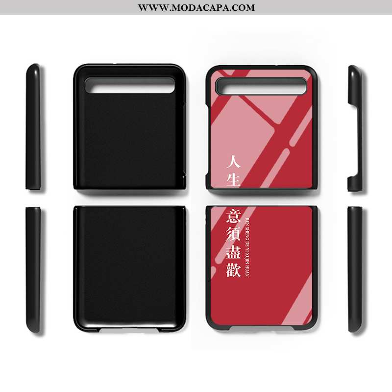 Capa Samsung Z Flip Tendencia Protetoras Vermelho Fold Cases Customizadas Antiqueda Online