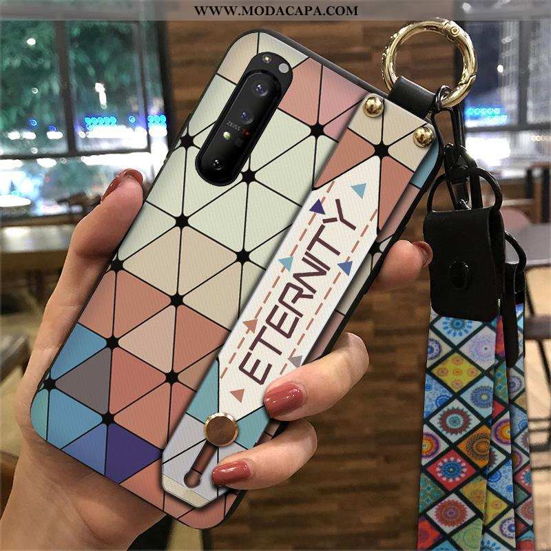 Capas Sony Xperia 1 Ii Cordao Telemóvel Protetoras Wrisband Tendencia Retro Midi Barato