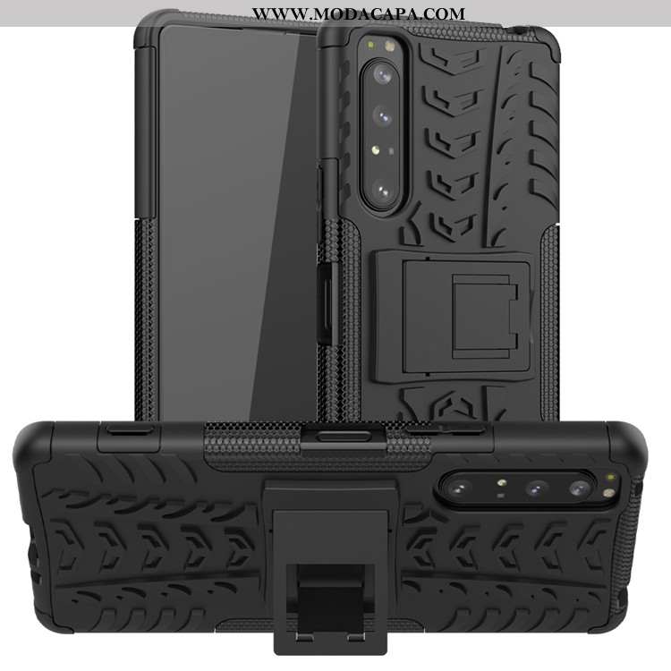 Capa Sony Xperia 1 Ii Protetoras Cases Capas Telemóvel Completa Preto Suporte Comprar