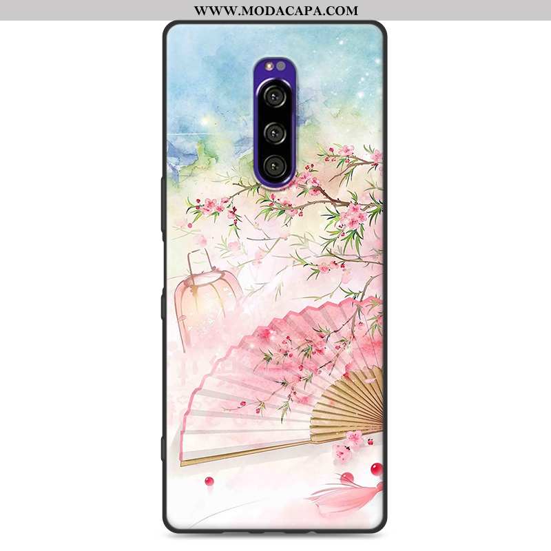 Capas Sony Xperia 1 Protetoras Fosco Cases Telemóvel Soft Rosa Venda