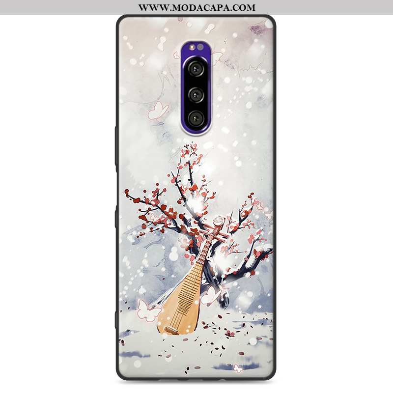 Capas Sony Xperia 1 Protetoras Fosco Cases Telemóvel Soft Rosa Venda