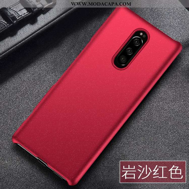 Capas Sony Xperia 1 Fosco Telemóvel Verde Resistente Antiqueda Protetoras Online