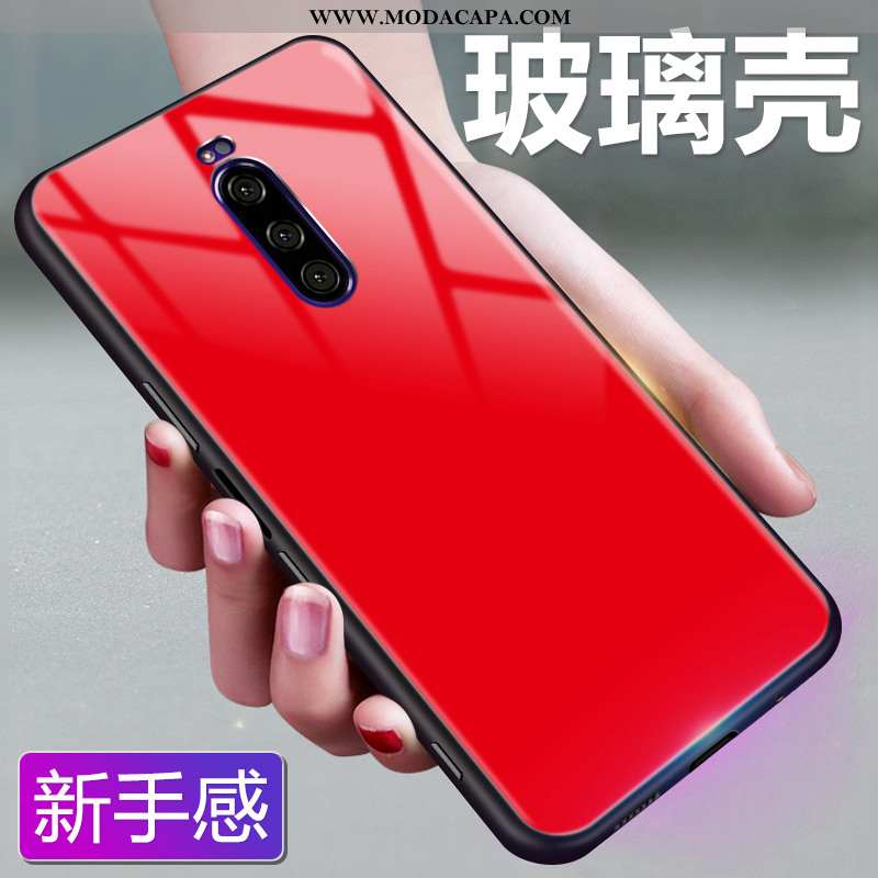 Capas Sony Xperia 1 Vidro Cases Vermelho Telemóvel Estrelado Colorida Comprar