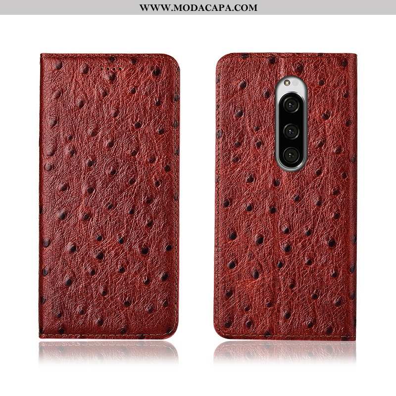 Capa Sony Xperia 1 Couro Telemóvel Capas Cover Cases Nova Antiqueda Baratas