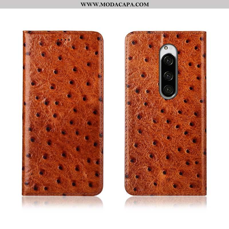 Capa Sony Xperia 1 Couro Telemóvel Capas Cover Cases Nova Antiqueda Baratas