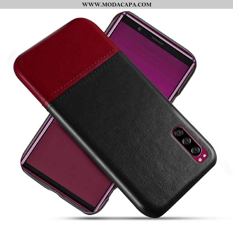 Capas Sony Xperia 10 Ii Couro Cases Vermelho Telemóvel Resistente Antiqueda Comprar