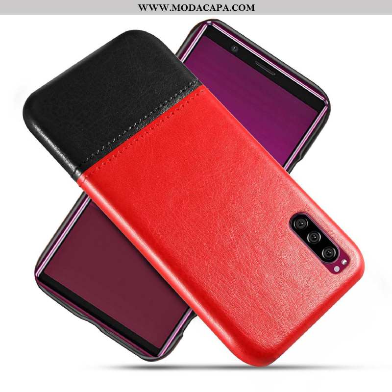 Capas Sony Xperia 10 Ii Couro Cases Vermelho Telemóvel Resistente Antiqueda Comprar